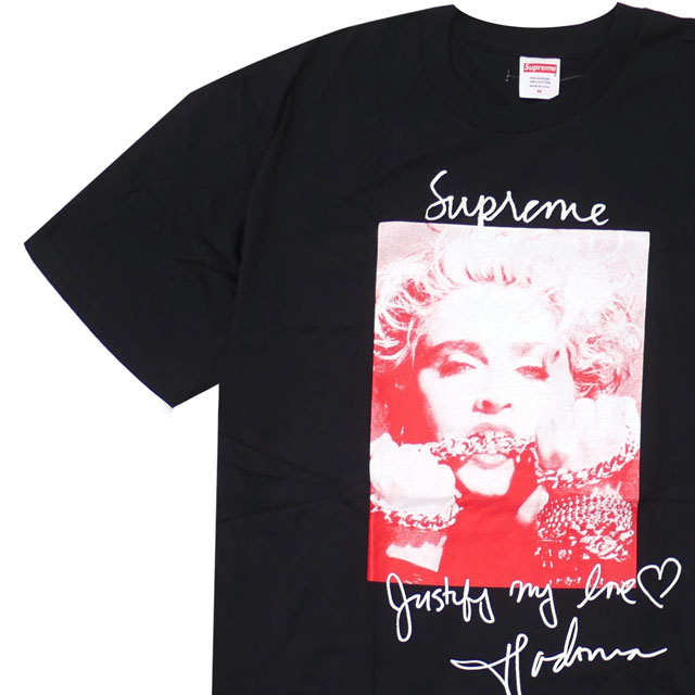 【月間優良ショップ7度受賞】 シュプリーム SUPREME Madonna Tee Tシャツ BLACK 200007966141 104002685041 【新品】