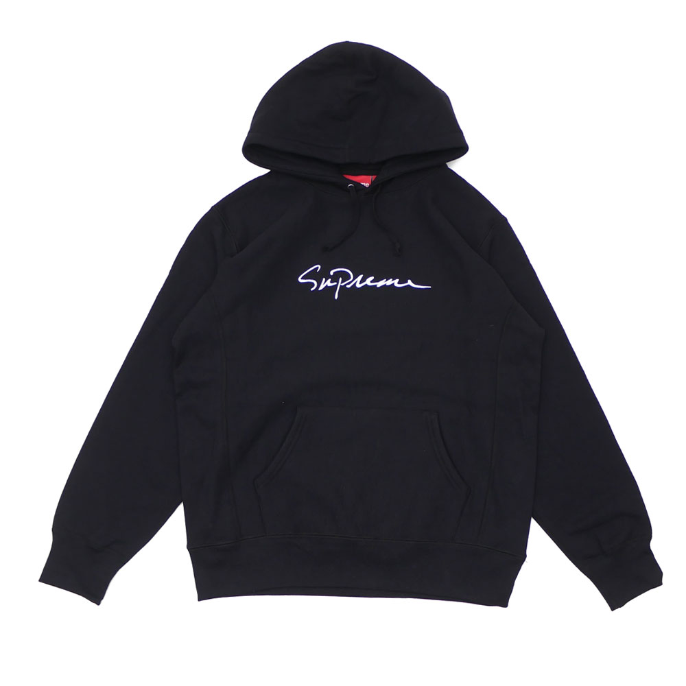 supreme script hoodie