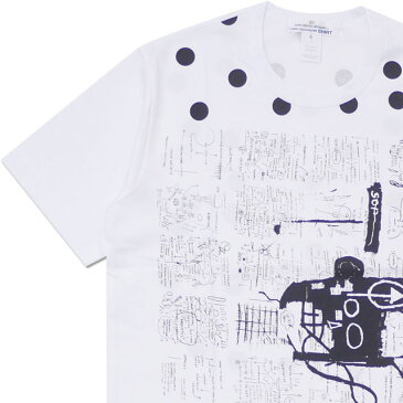 COMME des GARCONS SHIRT(コムデギャルソン シャツ) BASQUIAT TEE (Tシャツ) WHITExBLACK 200-007984-040x【新品】