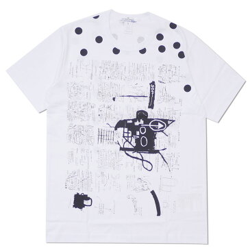 COMME des GARCONS SHIRT(コムデギャルソン シャツ) BASQUIAT TEE (Tシャツ) WHITExBLACK 200-007984-040x【新品】