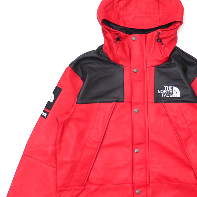 【2022年3月4月度 2ヶ月連続月間優良ショップ受賞】シュプリーム SUPREME x ザ・ノースフェイス THE NORTH FACE Leather Mountain Parka レザー マウンテン パーカ RED メンズ 【新品】 230001114143 39ショップ