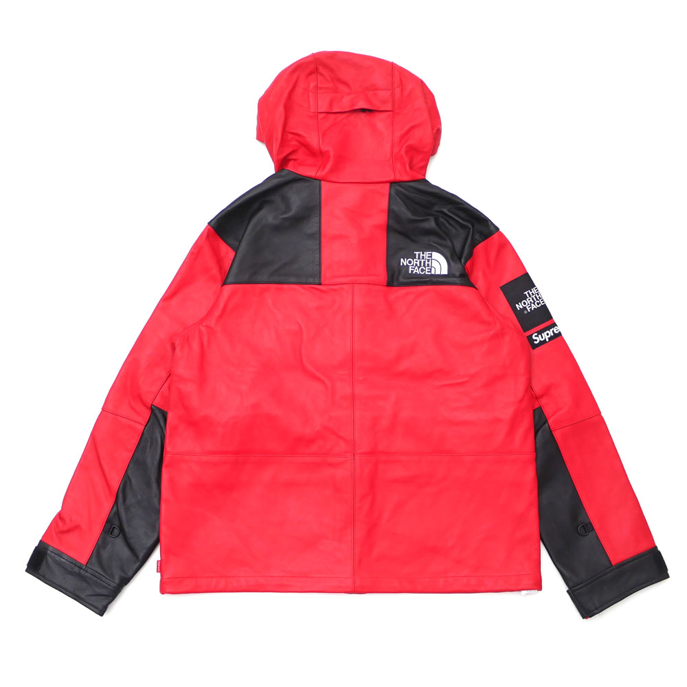 【2022年3月4月度 2ヶ月連続月間優良ショップ受賞】シュプリーム SUPREME x ザ・ノースフェイス THE NORTH FACE Leather Mountain Parka レザー マウンテン パーカ RED メンズ 【新品】 230001114143 39ショップ