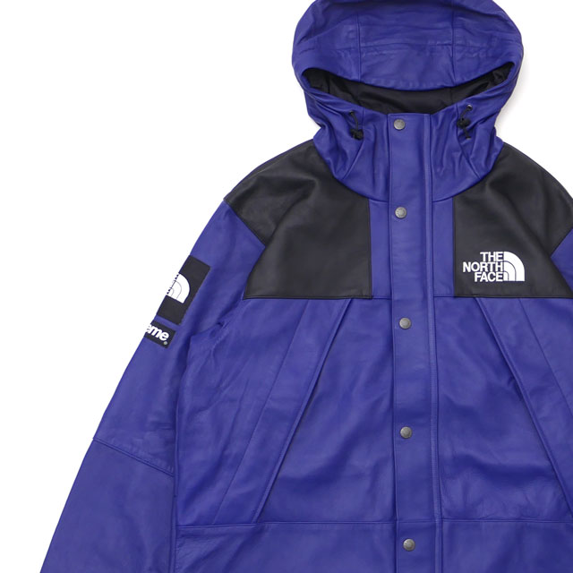 【数量限定特別価格】 シュプリーム SUPREME x ザ・ノースフェイス THE NORTH FACE Leather Mountain Parka レザー マウンテン パーカ ROYAL メンズ 【新品】 230001114144