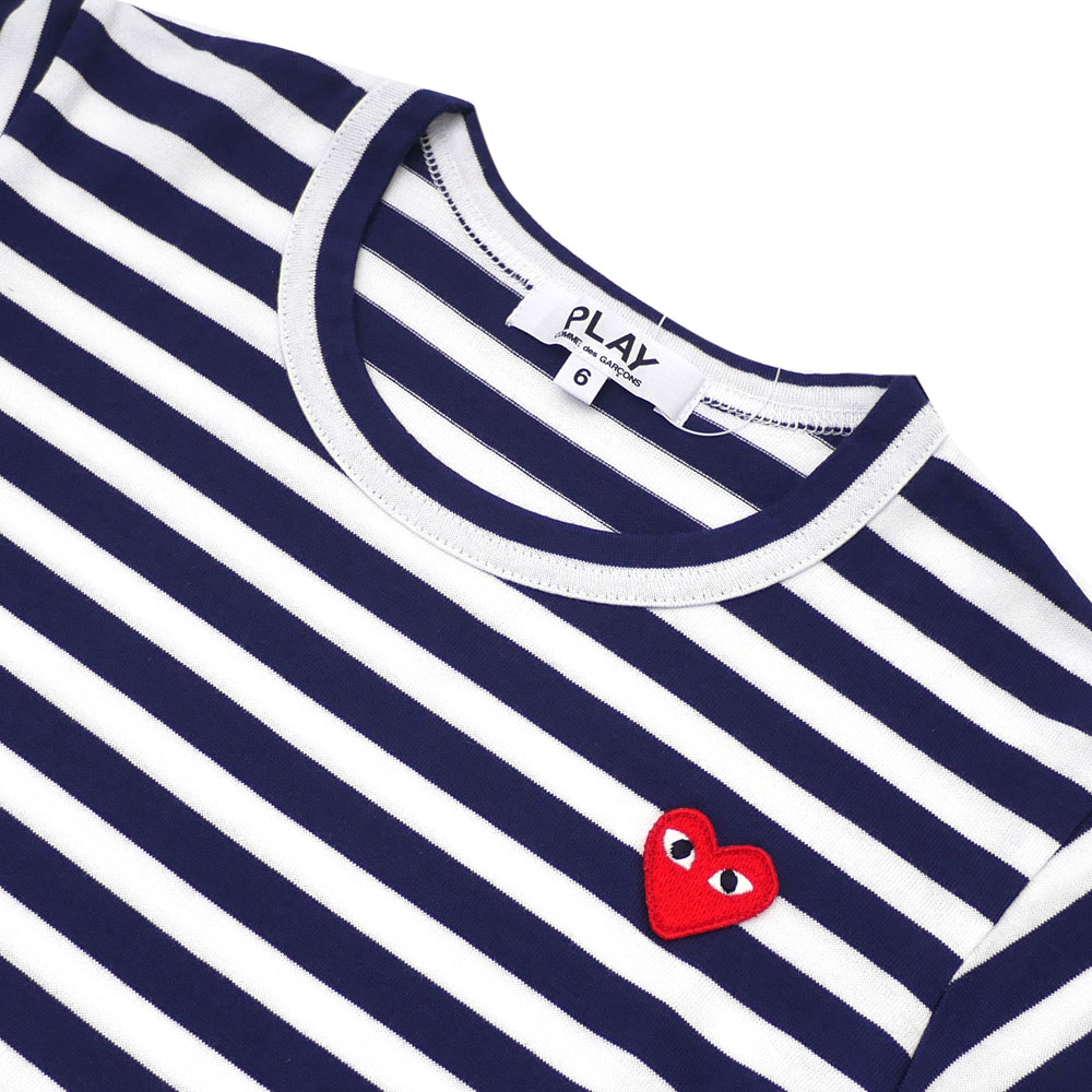 プレイ コムデギャルソン PLAY COMME des GARCONS KIDS BORDER LS TEE 長袖Tシャツ NAVY ネイビー 紺 キッズ 【新品】 202000992527