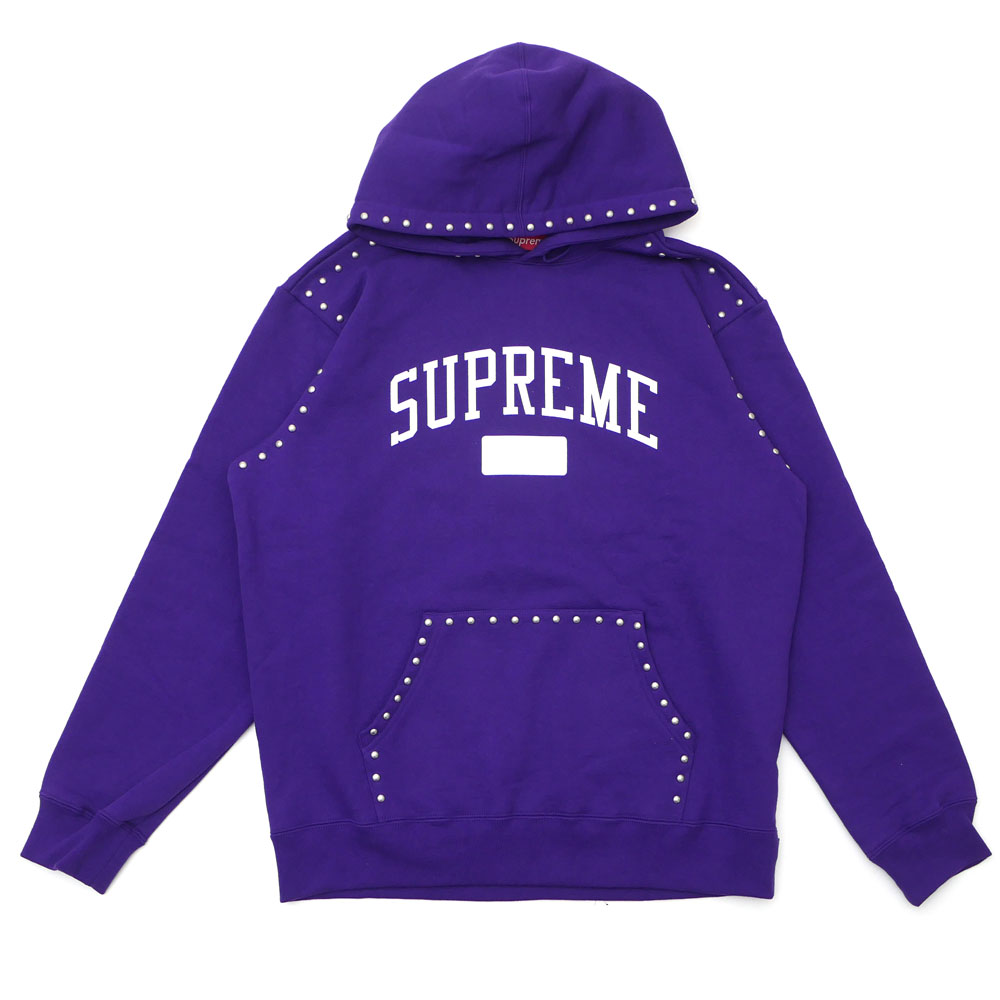 purple supreme hoodie