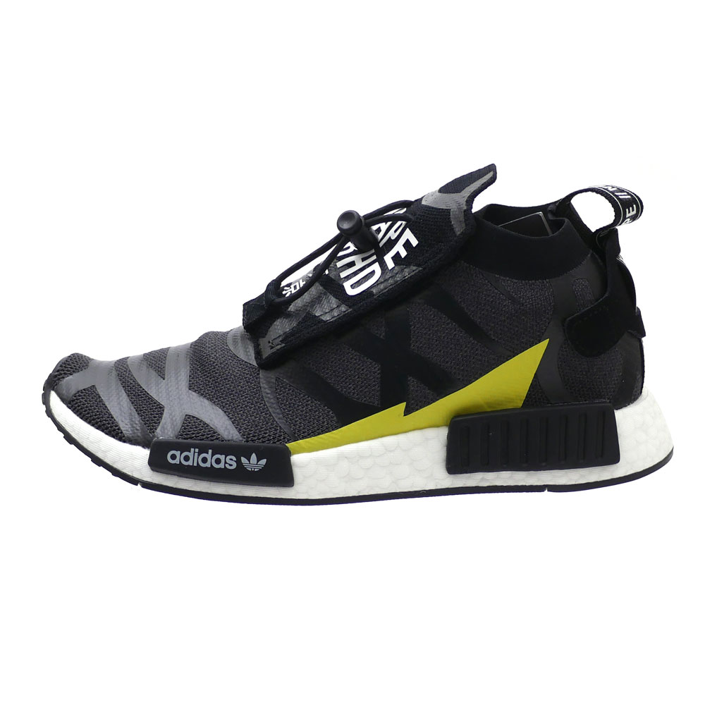 エイプ A BATHING APE x ネイバーフッド NEIGHBORHOOD x アディダス adidas NHBAPE NMD STLT スニーカー BLACK ブラック 黒 メンズ 【新品】 191ADXAN FWM02S 291002530271