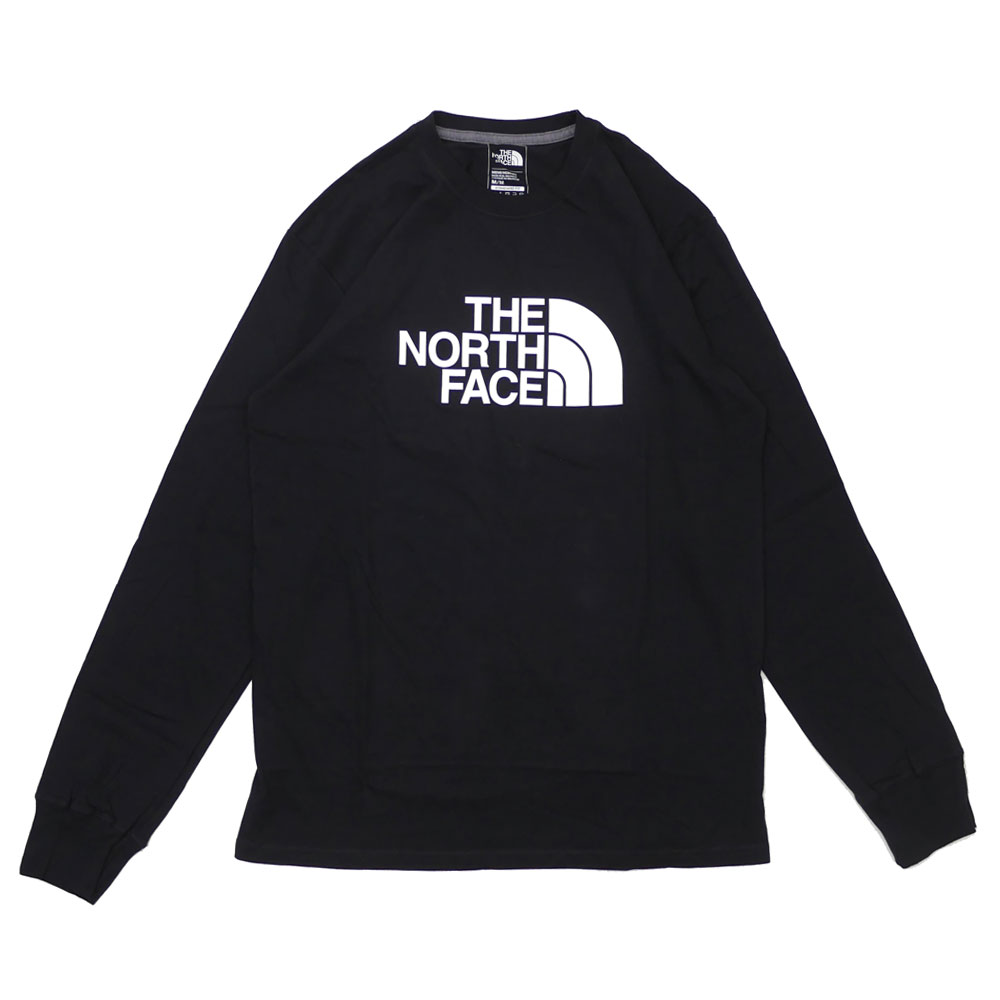 【月間優良ショップ7度受賞】 新品 海外限定 ザ ノースフェイス THE NORTH FACE L/S HALF DOME TEE ロンティー 長袖Tシャツ BLACK WHITE ブラック ホワイト メンズ 999005946040