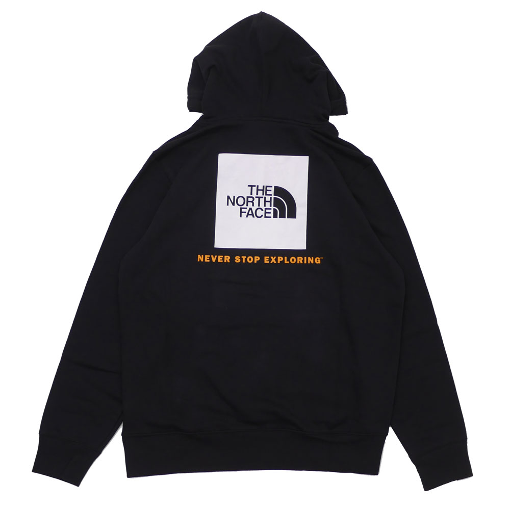 【月間優良ショップ7度受賞】 新品 海外限定 ザ ノースフェイス THE NORTH FACE RED BOX PO HOODIE プルオーバーパーカー BLACK ZINNIA ORANGE メンズ 999005935041