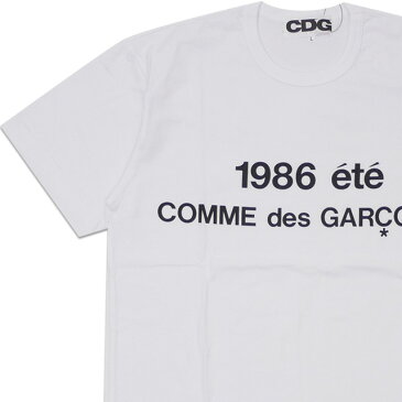 【2022年3月4月度 2ヶ月連続月間優良ショップ受賞】新品 コムデギャルソン CDG COMME des GARCONS STAFF COAT PRINT TEE Tシャツ WHITE ホワイト 白 メンズ 39ショップ