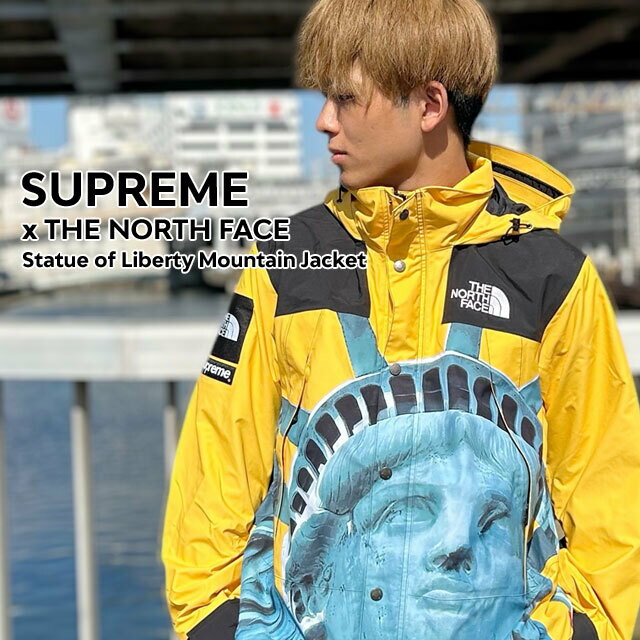 シュプリーム 【数量限定特別価格】 新品 シュプリーム SUPREME x ザ ノースフェイス THE NORTH FACE Statue of Liberty Mountain Jacket マウンテン ジャケット YELLOW イエロー メンズ