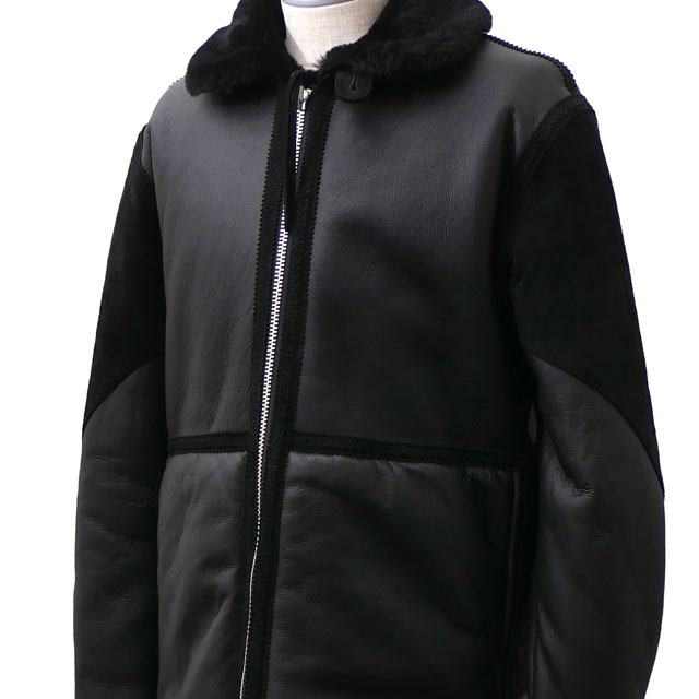 【月間優良ショップ7度受賞】 新品 ネイバーフッド NEIGHBORHOOD B-3/M-JKT レザー ジャケット BLACK ブラック 黒 メンズ 192SZNH-JKM01