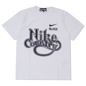 新品 ブラック コムデギャルソン BLACK COMME des GARCONS x ナイキ NIKE Country TEE Tシャツ WHITE ホワイト 白 メンズ 新作