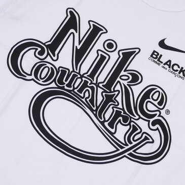 新品 ブラック コムデギャルソン BLACK COMME des GARCONS x ナイキ NIKE Country TEE Tシャツ WHITE ホワイト 白 メンズ 新作