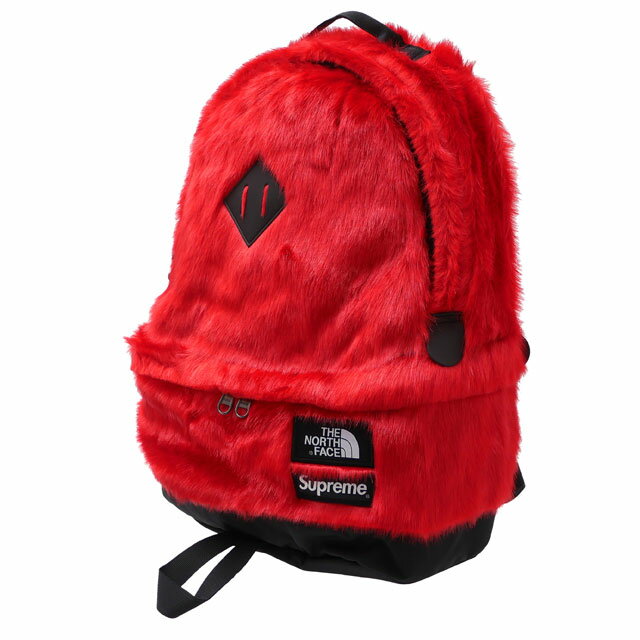 【2021年3月度 月間優良ショップ受賞】 新品 シュプリーム SUPREME x ザ ノースフェイス THE NORTH FACE Faux Fur Backpack バックパック RED レッド 赤 メンズ レディース 新作 39ショップ