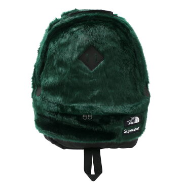 【2021年3月度 月間優良ショップ受賞】 新品 シュプリーム SUPREME x ザ ノースフェイス THE NORTH FACE Faux Fur Backpack バックパック GREEN グリーン 緑 メンズ レディース 新作