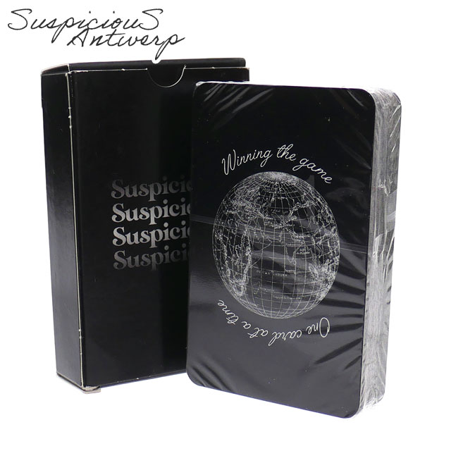 真っ黒　トランプ 【数量限定特別価格】 新品 サスピシアス アントワープ SuspiciouS Antwerp The Voyager Playing Cards プレイング カード トランプ BLACK ブラック 黒 ユニセックス