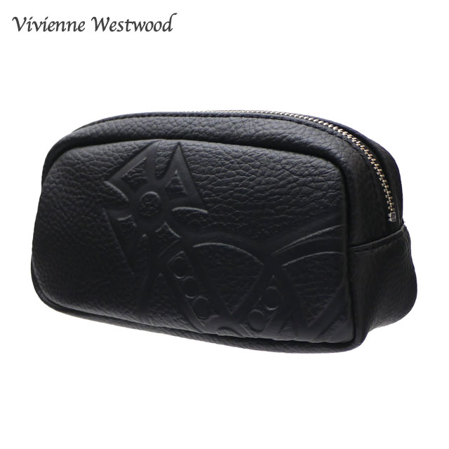 アクセサリーポーチ 【月間優良ショップ7度受賞】 新品 ヴィヴィアン・ウエストウッド Vivienne Westwood HAMILTON POUCH S ポーチ BLACK ブラック 黒 メンズ レディース