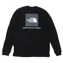 【月間優良ショップ7度受賞】 新品 ザ ノースフェイス THE NORTH FACE M L/S BOX NSE TEE ロンT ロンティー 長袖Tシャツ BLACK ブラック 黒 メンズ