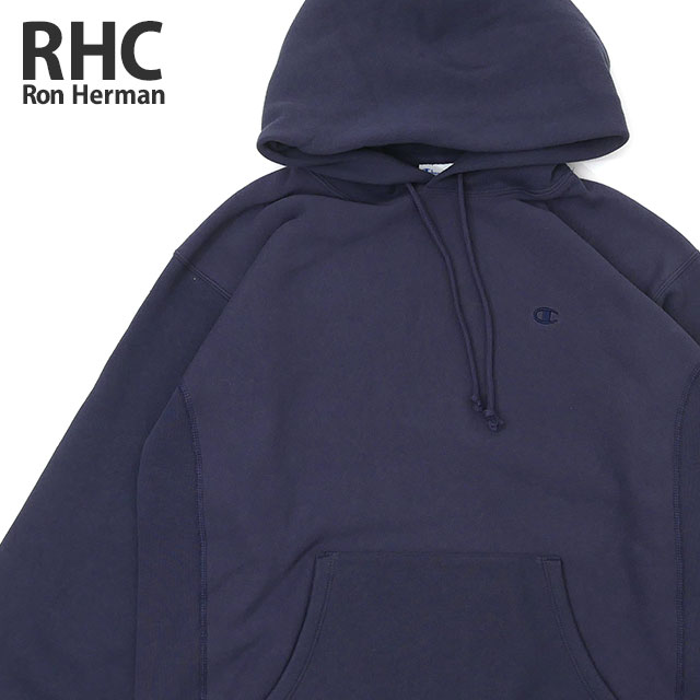 【2023年2月度 通算5度目の月間優良ショップ受賞】 レディースサイズ 新品 ロンハーマン RHC Ron Herman x チャンピオン Champion Reverse Weave Hooded Sweat Shirt スウェット DARK NAVY ダークネイビー レディース 39ショップのサムネイル