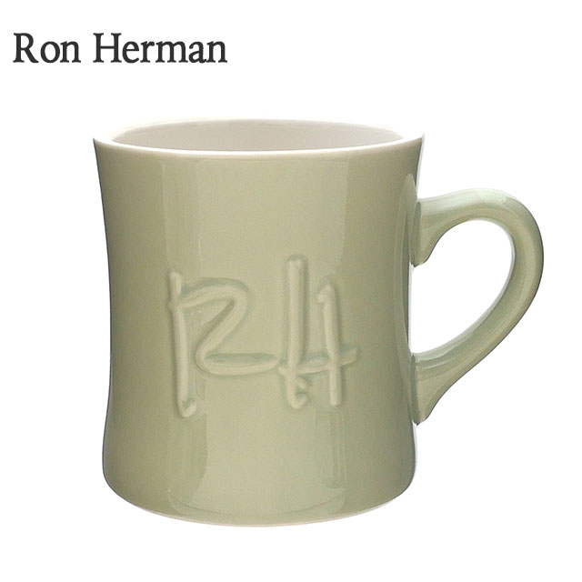 マグカップ メンズ 【月間優良ショップ7度受賞】 新品 ロンハーマン Ron Herman RH Emboss Logo Mug マグカップ LT.GREEN ライトグリーン メンズ レディース