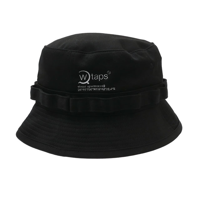 【月間優良ショップ7度受賞】 新品 ダブルタップス WTAPS JUNGLE 02 HAT ジャングルハット BLACK ブラック 黒 メンズ 212HCDT-HT16 (W)TAPS