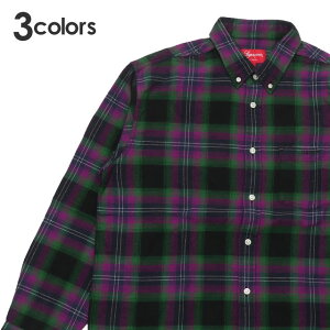 【2022年3月4月度 2ヶ月連続月間優良ショップ受賞】新品 シュプリーム SUPREME Brushed Plaid Flannel Shirt 長袖シャツ メンズ レディース 新作 39ショップ