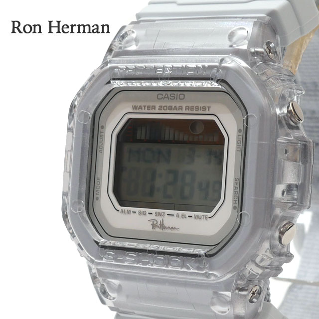 カシオ ビジネス腕時計 レディース 【月間優良ショップ7度受賞】 新品 ロンハーマン Ron Herman x カシオ CASIO G-SHOCK GLX-5600 ジーショック 腕時計 CLEAR クリアー メンズ レディース 新作