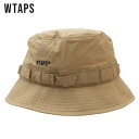 【数量限定特別価格】 新品 ダブルタップス WTAPS JUNGLE 01 HAT ジャングルハット BEIGE ベージュ メンズ 新作 221HCDT-HT13 (W)TAPS