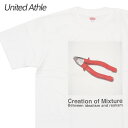 【月間優良ショップ7度受賞】 新品 ユナイテッドアスレ UnitedAthle x Shusaku Takaoka 高岡周策 6.2oz. Premium T-shirt /FISH Tシャツ WHITE ホワイト 白 メンズ 新作