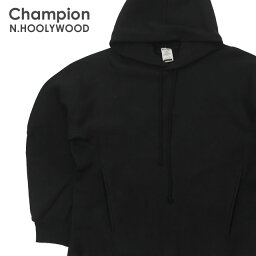 エヌ・ハリウッド 【数量限定特別価格】 新品 エヌハリウッド N.HOOLYWOOD x チャンピオン Champion HODDED SWEATSHIRT パーカー BLACK ブラック 黒 メンズ 新作