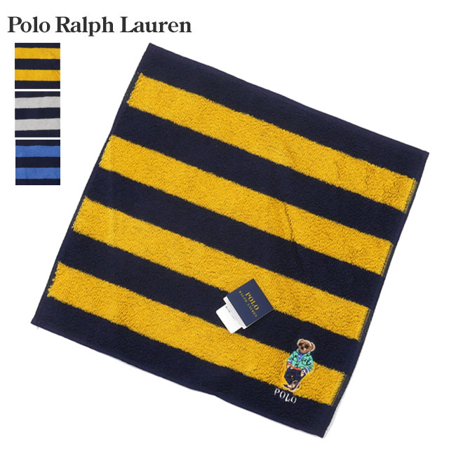 【2022年3月4月度 2ヶ月連続月間優良ショップ受賞】新品 ポロ ラルフローレン POLO RALPH LAUREN ボーダー タオル ハンカチ メンズ レディース 新作 39ショップ