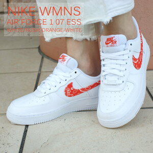 【2022年3月4月度 2ヶ月連続月間優良ショップ受賞】新品 ナイキ NIKE WMNS AIR FORCE 1 07 ESSENTIAL ペイズリー エアフォース1 WHITE/RUSH ORANGE-WHITE DJ9942-102 ウィメンズ レディース AF1 ローカット 新作 39ショップ