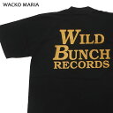 【数量限定特別価格】 新品 ワコマリア WACKO MARIA WILD BUNCH CREW NECK T-SHIRT(TYPE-1) Tシャツ BLACK ブラック 黒 メンズ