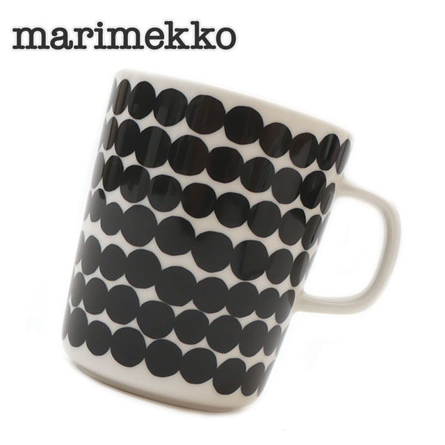 【月間優良ショップ7度受賞】 新品 マリメッコ Marimekko SIIRTOLAPUUTARHA シイルトラプータルハ WHITExBLACK マグカップ レディース