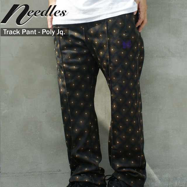 【数量限定特別価格】 新品 ニードルズ NEEDLES Track Pant Poly Jq トラック パンツ BLACK ブラック 黒 メンズ 新作 ラインパンツ サイドライン ジャージ チョウチョ パピヨン ストリート