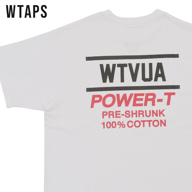  新品 ダブルタップス WTAPS POWER-T SS Tシャツ WHITE ホワイト 白 メンズ 新作 22217OND-CSM01 (W)TAPS