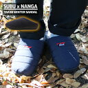 yԗDǃVbv7x܁z Vi Xu SUBU x iK NANGA TAKIBI WINTER SANDAL ^Lr EB^[ T_ NAVY lCr[ Y fB[X V AEghA Lv