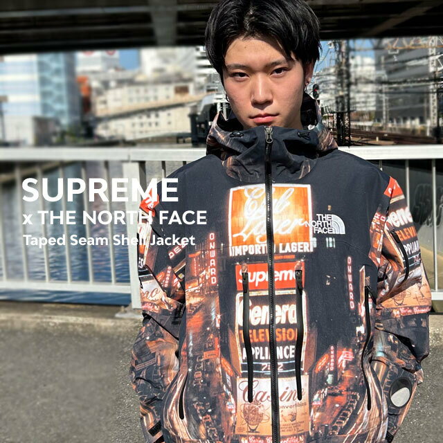 シュプリーム 【数量限定特別価格】 新品 シュプリーム SUPREME x ザ ノースフェイス THE NORTH FACE Taped Seam Shell Jacket ジャケット TIMES SQUARE メンズ 新作