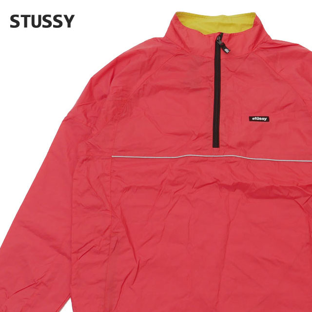 ステューシー ジャケット メンズ 【月間優良ショップ7度受賞】 新品 ステューシー STUSSY Sport Pullover プルオーバー ジャケット RED レッド 赤 メンズ