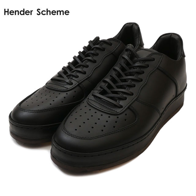 【数量限定特別価格】 新品 エンダースキーマ Hender Scheme manual industrial products 22 レザーシューズ スニーカー BLACK ブラッ..