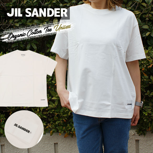  新品 ジルサンダー+ JIL SANDER+ オーガニックコットン Tシャツ WHITE ホワイト 白 メンズ レディース 新作