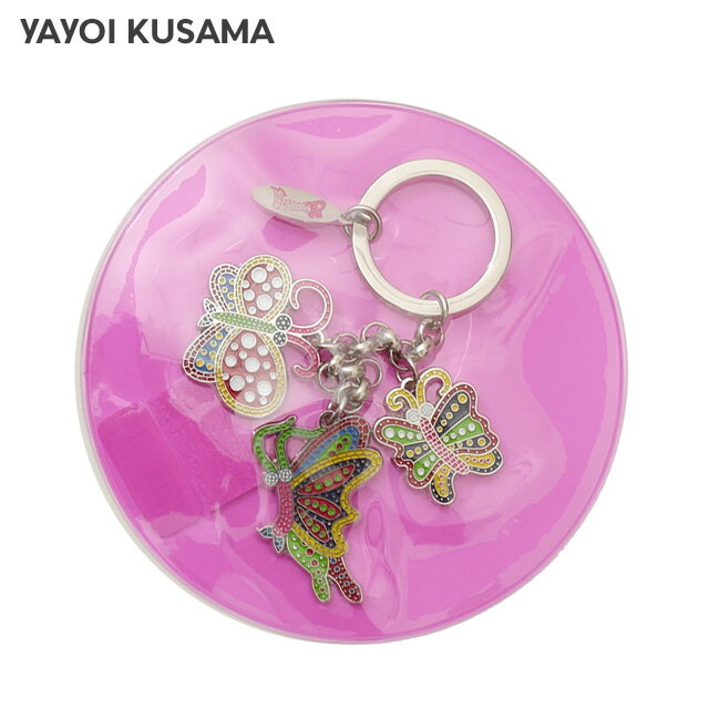  新品 YAYOI KUSAMA ヤヨイ クサマ 草間彌生 KEYRING 蝶 MULTI マルチ キーリング メンズ レディース 新作 ETI088