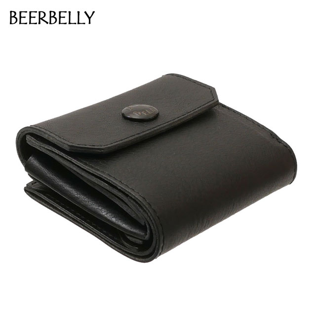 【月間優良ショップ7度受賞】 新品 ビアベリー BEERBELLY HATCHBACK ハッチバック コンパクト 財布 ウォレット BLACK ブラック 黒 メンズ レディース