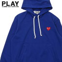 【月間優良ショップ7度受賞】 新品 プレイ コムデギャルソン PLAY COMME des GARCONS MENS JERSEY RED HEART PULLOVER PARKA パーカー BLUE ブルー 青 メンズ レディース