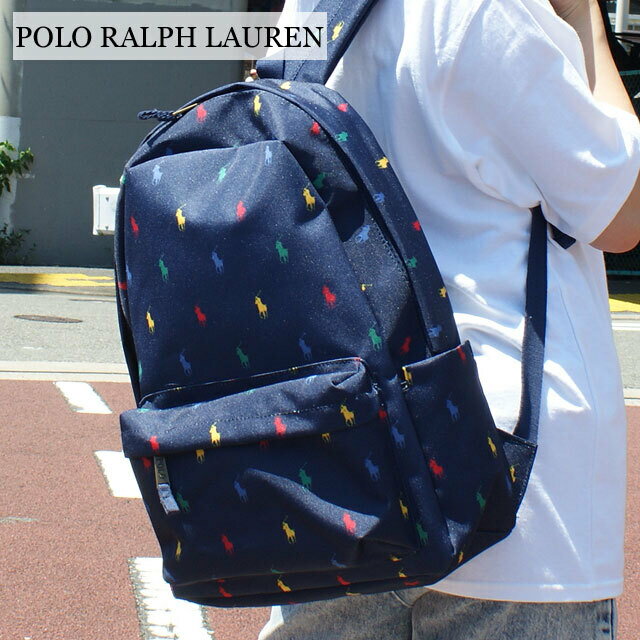 【月間優良ショップ7度受賞】 新品 ポロ ラルフローレン POLO RALPH LAUREN Pony Backpack ビッグポニー バックパック リュック NAVY MULTI ネイビー マルチ メンズ レディース キッズ