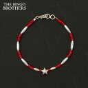 【月間優良ショップ7度受賞】 新品 ザ ビンゴブラザーズ THE BINGO BROTHERS Star Silver Bracelet ブレスレット RED レッド 赤 ETN127