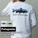 yԗDǃVbv7x܁z Vi p^SjA Patagonia M's L/S Home Water Trout Responsibili Tee Y OX[u z[ EH[^[ gEg X|Vr TVc 37574 Y fB[X