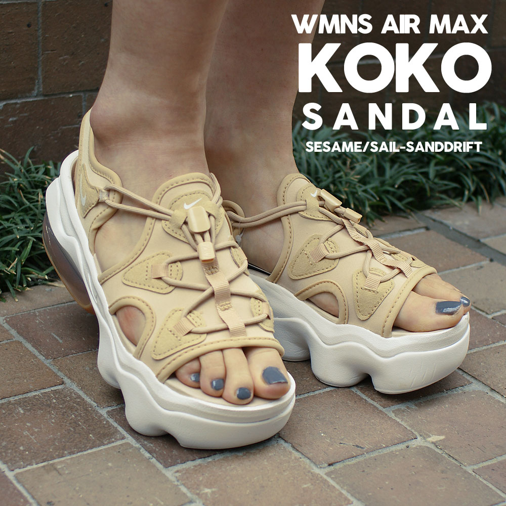 楽天Cliff Edge【月間優良ショップ7度受賞】 新品 ナイキ NIKE WMNS AIR MAX KOKO SANDAL エアマックス ココ サンダル SESAME/SAIL-SANDDRIFT CI8798-200 メンズ レディース 新作