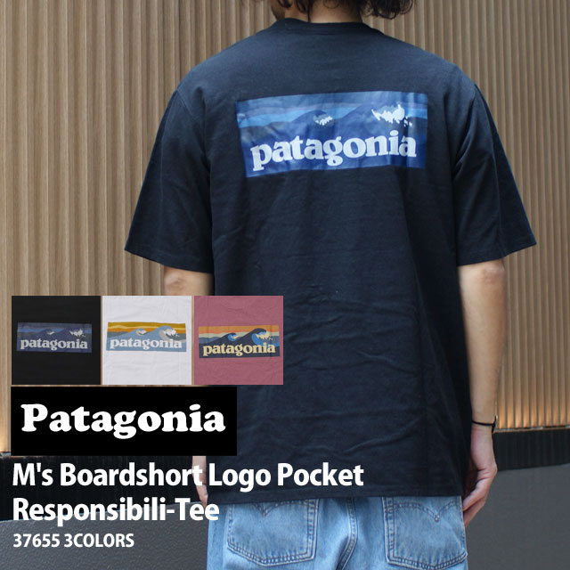 【月間優良ショップ7度受賞】 新品 パタゴニア Patagonia M 039 s Boardshort Logo Pocket Responsibili Tee メンズ ボードショーツ ロゴ ポケット レスポンシビリティー Tシャツ 37655 メンズ レディース アウトドア 新作