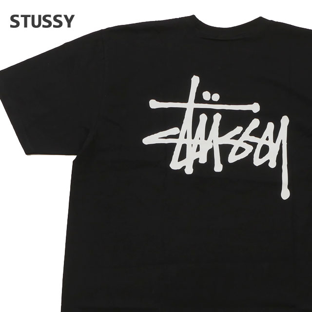  新品 ステューシー STUSSY BASIC STUSSY TEE Tシャツ BLACK ブラック 黒 メンズ 新作 ETI0